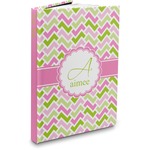 Pink & Green Geometric Hardbound Journal - 7.25" x 10" (Personalized)