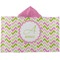 Pink & Green Geometric Kids Hooded Towel (Personalized)