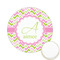 Pink & Green Geometric Printed Cookie Topper - 2.15" (Personalized)