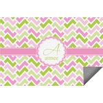 Pink & Green Geometric Indoor / Outdoor Rug - 3'x5' (Personalized)