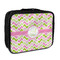 Pink & Green Geometric Insulated Lunch Bag (Personalized)