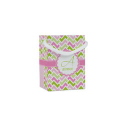 Pink & Green Geometric Jewelry Gift Bags (Personalized)