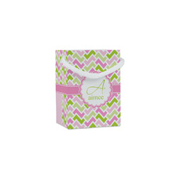 Pink & Green Geometric Jewelry Gift Bags - Matte (Personalized)