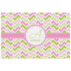 Pink & Green Geometric Jigsaw Puzzle - 1000-piece (Personalized)