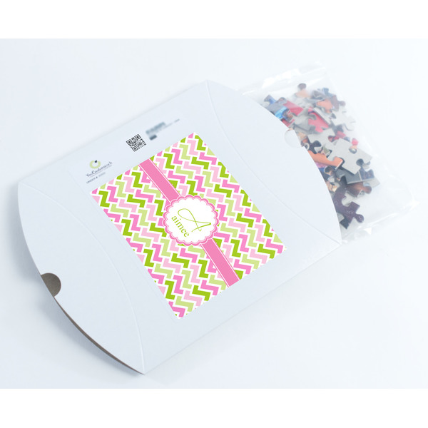 Pink & Green Geometric Jigsaw Puzzle 110 Piece - Box