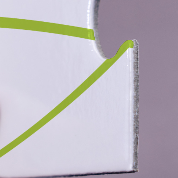 Pink & Green Geometric Jigsaw Puzzle 30 Piece  - Close Up