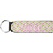 Pink & Green Geometric Neoprene Keychain Fob (Personalized)