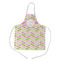 Pink & Green Geometric Kid's Apron w/ Name and Initial