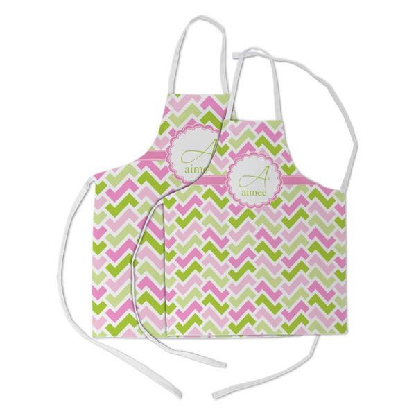 Pink & Green Geometric Kid's Aprons - Parent - Main