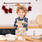 Pink & Green Geometric Kid's Aprons - Small - Lifestyle