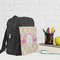 Pink & Green Geometric Kid's Backpack - Lifestyle
