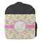 Pink & Green Geometric Kids Backpack - Front