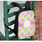 Pink & Green Geometric Kids Backpack - In Context