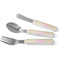 Pink & Green Geometric Kid's Flatware (Personalized)