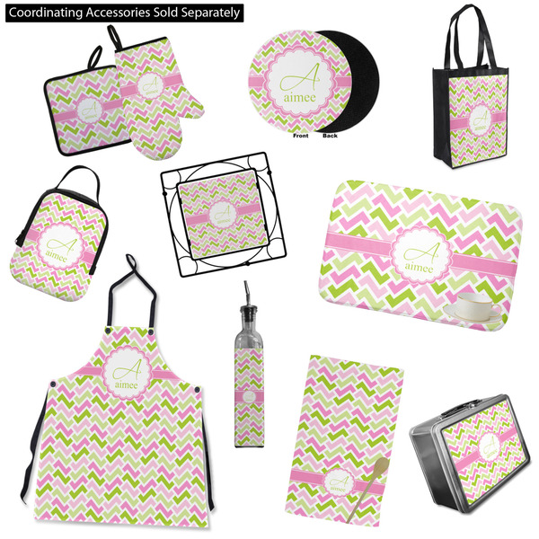 Pink & Green Geometric Kitchen Accessories & Decor