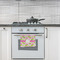 Pink & Green Geometric Kitchen Towel - Poly Cotton - Lifestyle