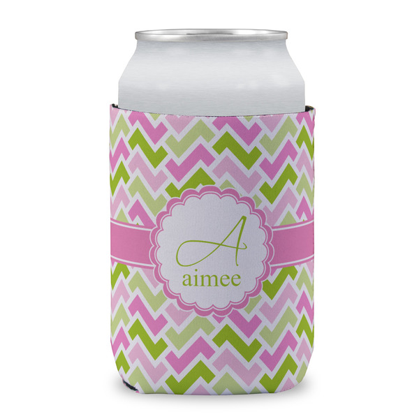 Pink & Green Geometric Can Sleeve