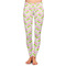 Pink & Green Geometric Ladies Leggings - Extra Small