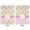 Pink & Green Geometric Large Laundry Bag - Front & Back View