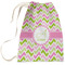Pink & Green Geometric Laundry Bag - Large (Personalized)