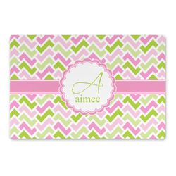 Pink & Green Geometric Large Rectangle Car Magnet (Personalized)