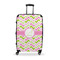 Pink & Green Geometric Large Travel Bag - With Handle