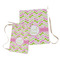 Pink & Green Geometric Laundry Bag - Both Bags