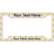 Pink & Green Geometric License Plate Frame - Style A (Personalized)