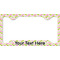 Pink & Green Geometric License Plate Frame - Style C