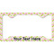 Pink & Green Geometric License Plate Frame - Style C (Personalized)