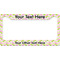 Pink & Green Geometric License Plate Frame - Style B (Personalized)