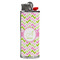 Pink & Green Geometric Case for BIC Lighters (Personalized)