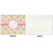 Pink & Green Geometric Linen Placemat - APPROVAL Single (single sided)