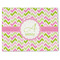 Pink & Green Geometric Linen Placemat - Front