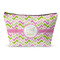 Pink & Green Geometric Structured Accessory Purse (Front)