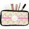 Pink & Green Geometric Makeup / Cosmetic Bag (Personalized)