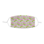 Pink & Green Geometric Kid's Cloth Face Mask - XSmall