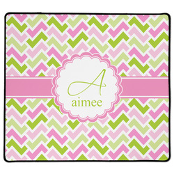 Pink & Green Geometric XL Gaming Mouse Pad - 18" x 16" (Personalized)