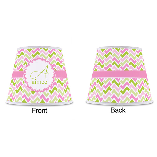 Pink & Green Geometric Poly Film Empire Lampshade - Approval