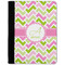 Pink & Green Geometric Notebook Padfolio - Medium w/ Name and Initial