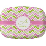 Pink & Green Geometric Melamine Platter (Personalized)