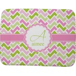 Pink & Green Geometric Memory Foam Bath Mat - 48"x36" (Personalized)