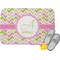 Pink & Green Geometric Memory Foam Bath Mat (Personalized)
