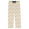 Pink & Green Geometric Mens Pajama Pants - Flat
