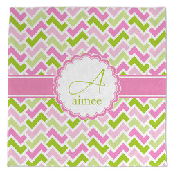 Pink & Green Geometric Microfiber Dish Towel (Personalized)