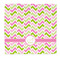 Pink & Green Geometric Microfiber Dish Rag - Front/Approval