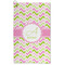 Pink & Green Geometric Microfiber Golf Towels - FRONT