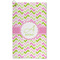 Pink & Green Geometric Microfiber Golf Towel - Large (Personalized)