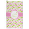 Pink & Green Geometric Microfiber Golf Towel (Personalized)