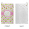 Pink & Green Geometric Microfiber Golf Towels - Small - APPROVAL